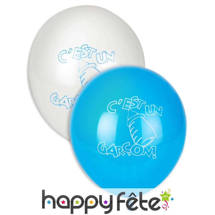 Sachet de 10 ballons c'est un garçon