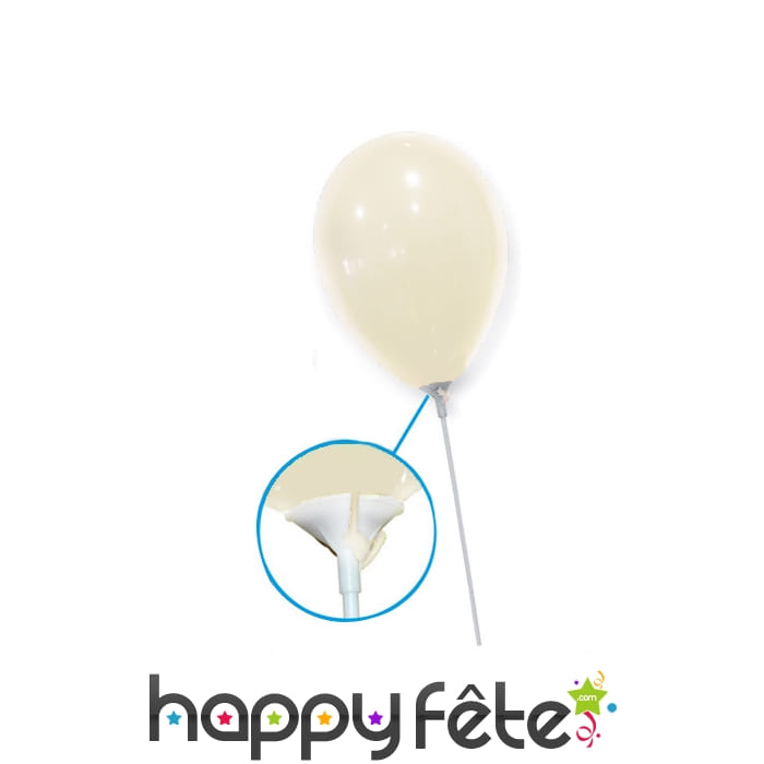 Sachet de 12 tiges en plastiques pour ballons