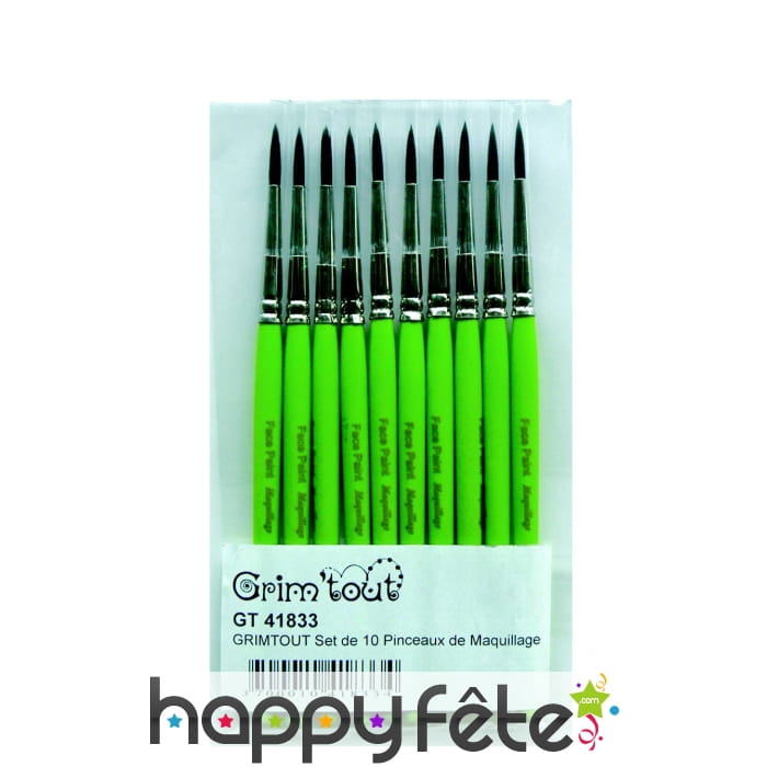 Set de 10 Pinceaux de maquillage Grim tout