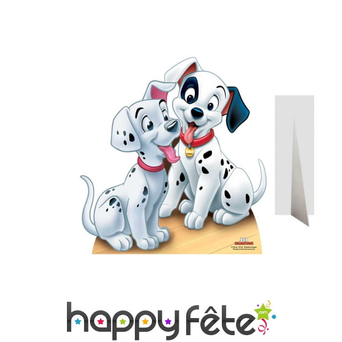 Silhouette de 2 chiots des 101 dalmatiens