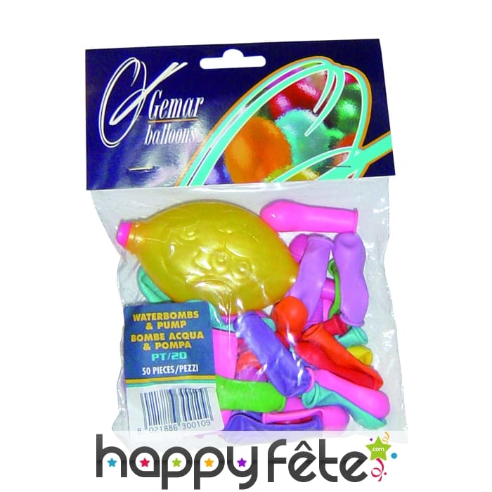 Sachet de 50 bombes a eau