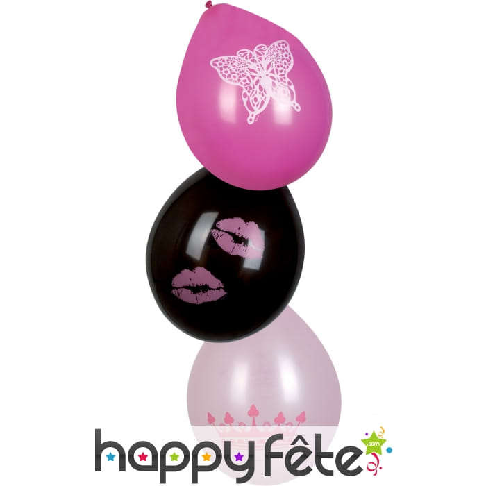 Sachet de 6 ballons princess