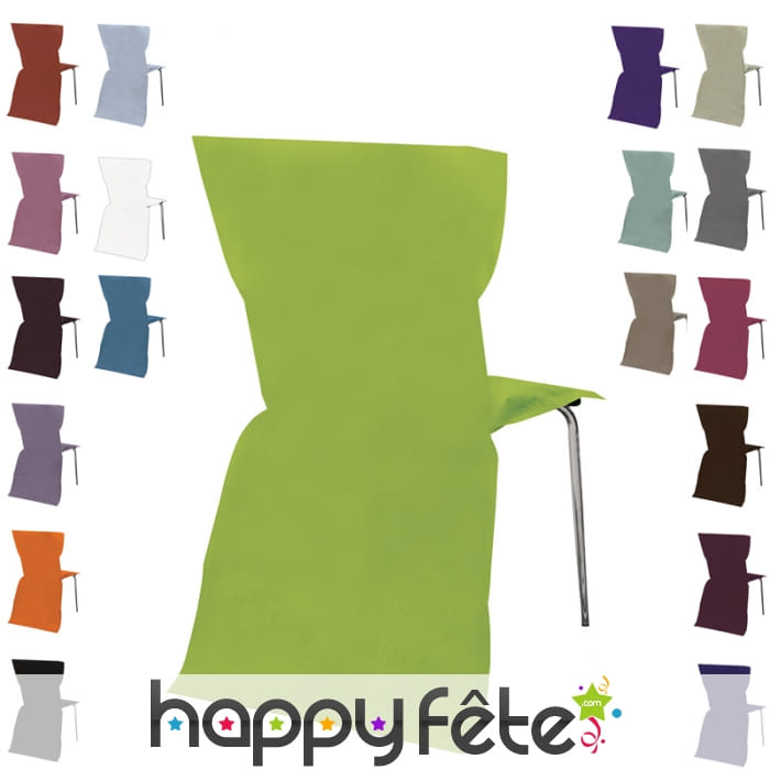 Sachet de 6 housses de chaise intissée