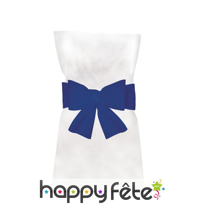 Sachet de 6 noeuds pour chaise intissée bleu roi