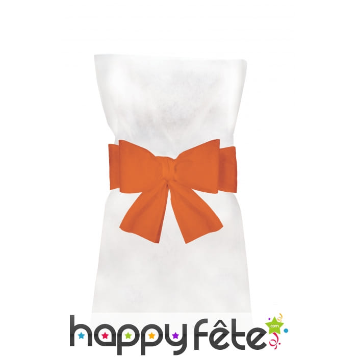 Sachet de 6 noeuds pour chaise intissée orange