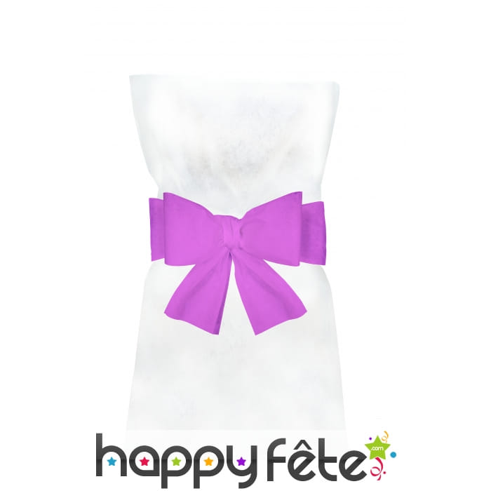 Sachet de 6 noeuds pour chaise intissée rose