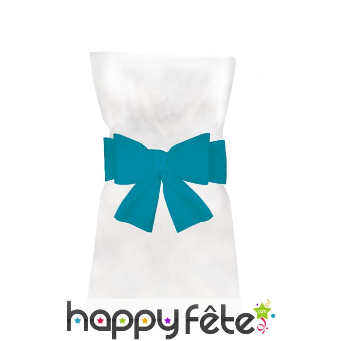 Sachet de 6 noeuds pour chaise intissée turquoise