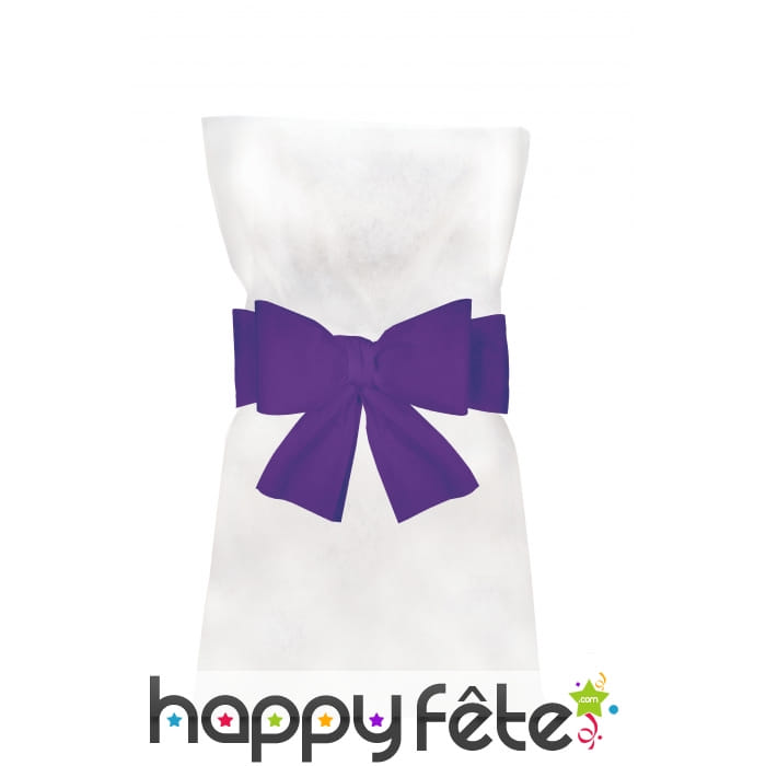 Sachet de 6 noeuds pour chaise intissée violet