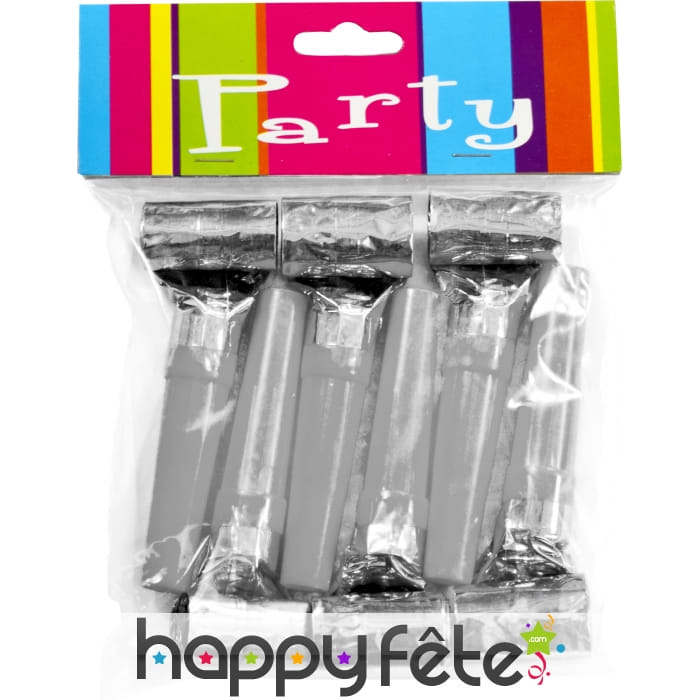 Sachet de 6 sans-gêne argentés