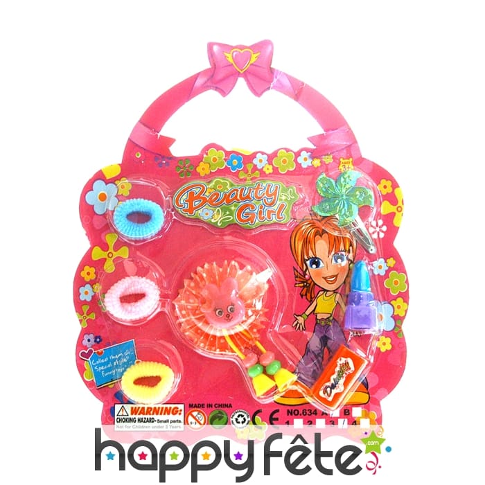 Set d'accessoires cheveux et bijoux