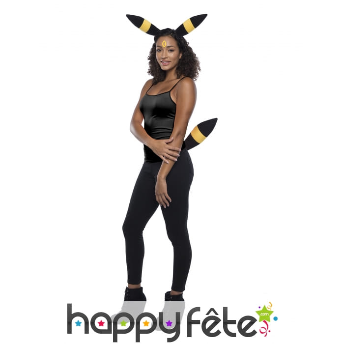 Set d'accessoires Noctali pour femme, Pokémon