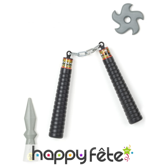 Set d'armes ninja en plastique, pour enfant