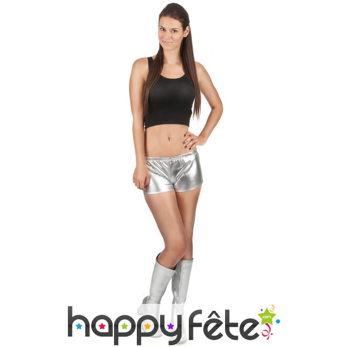 Shorty disco argenté