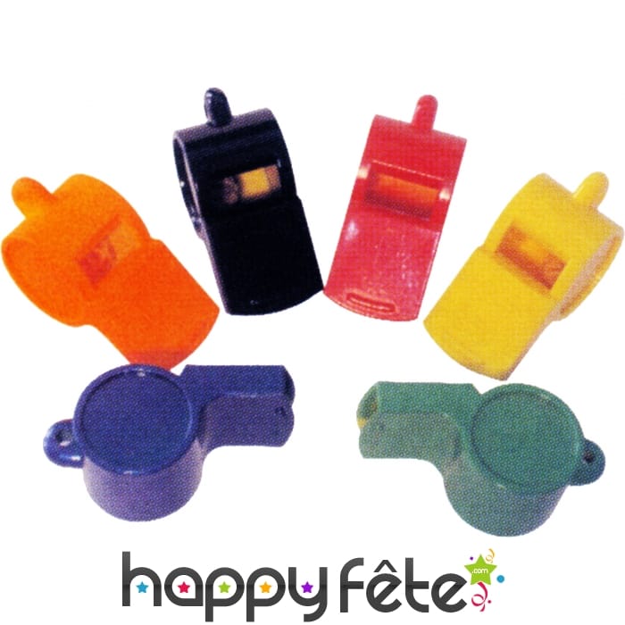Sifflet d'arbitre en plastique