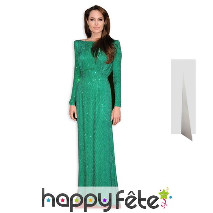 Silhouette de Angelina jolie robe de soirée