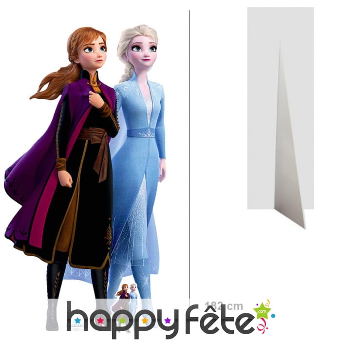 Silhouette de Anna et Elsa taille réelle