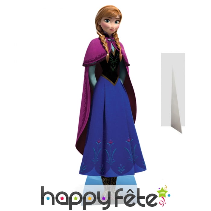 Silhouette de Anna reine des neiges en carton