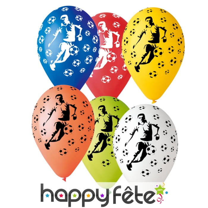 Sachet de ballons motifs football