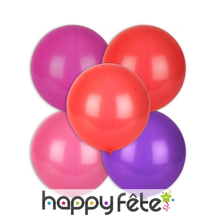 Sachet de ballons ronds de 47cm