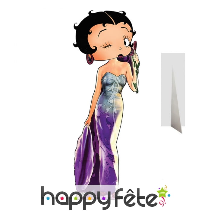 Silhouette de Betty Boop en robe de soirée