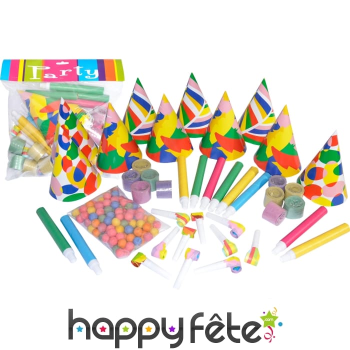 Sachet de cotillons pour 10 personnes