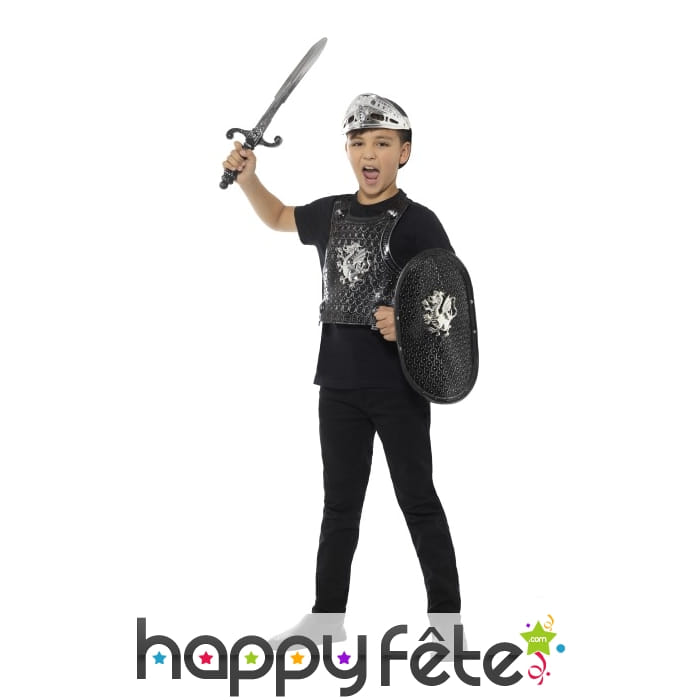 Set de chevalier noir pour enfant