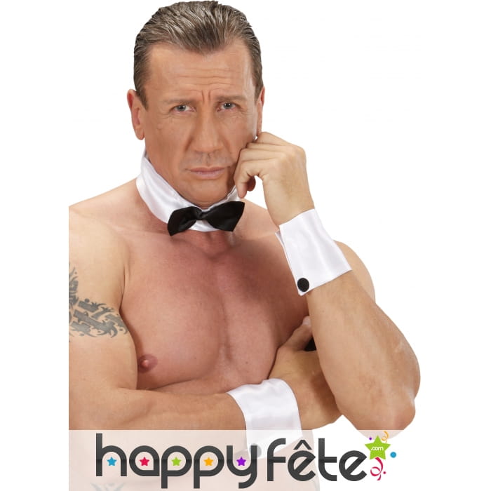 Set de chipendale avec noeud papillon et manchette