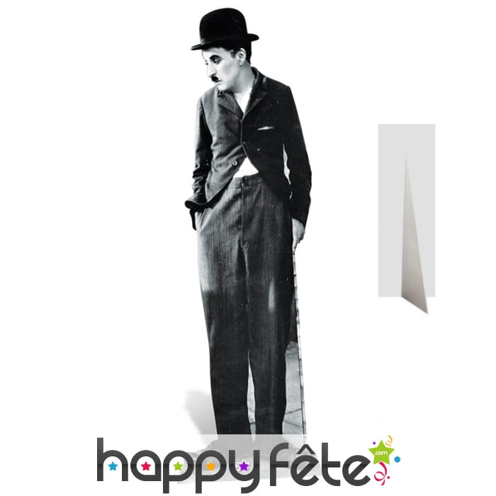 Silhouette de Charlie Chaplin en carton