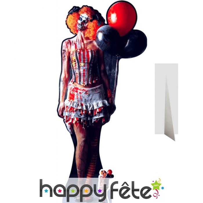 Silhouette de clownette diabolique taille réelle