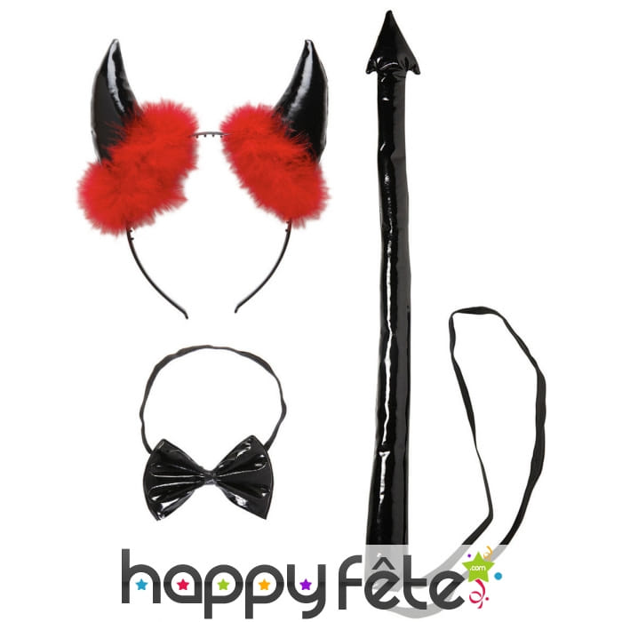 Set de démon noir en vinyle