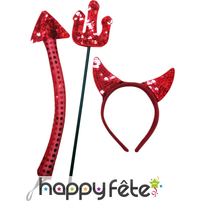 Set de diablesse à paillettes