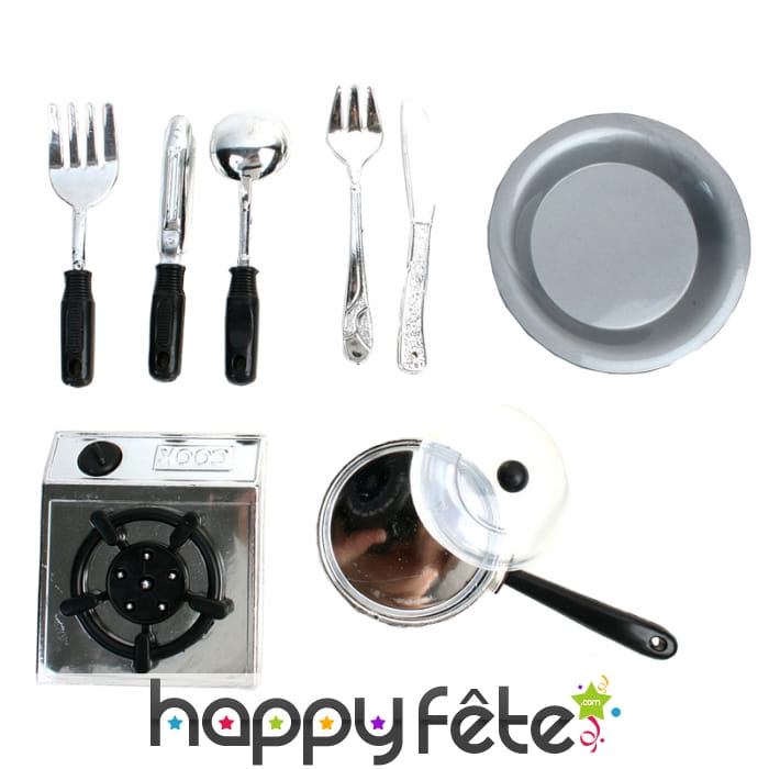 Set de dinette aux couleurs inox