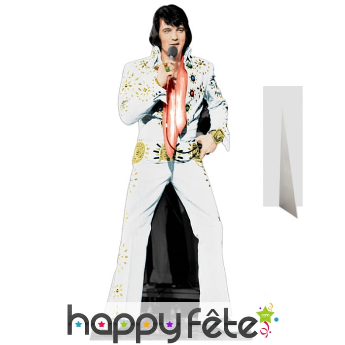 Silhouette de Elvis en costume de scène