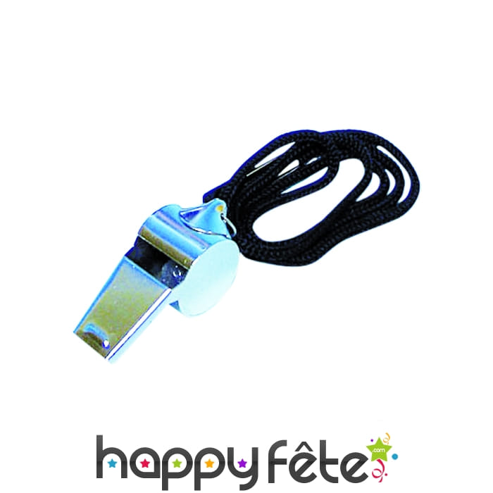 Sifflet de gendarme en métal