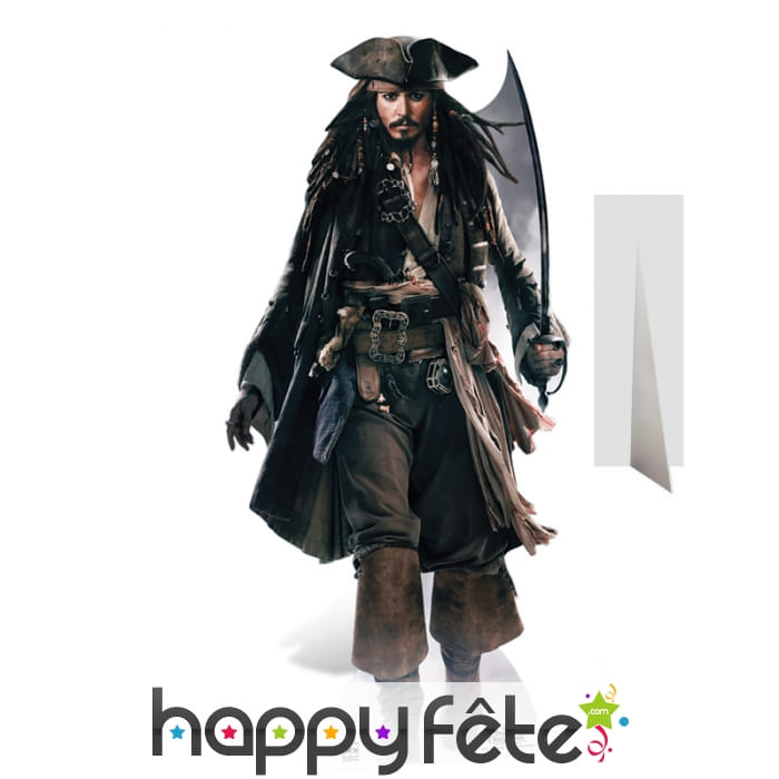 Silhouette de Jack Sparrow en carton plat