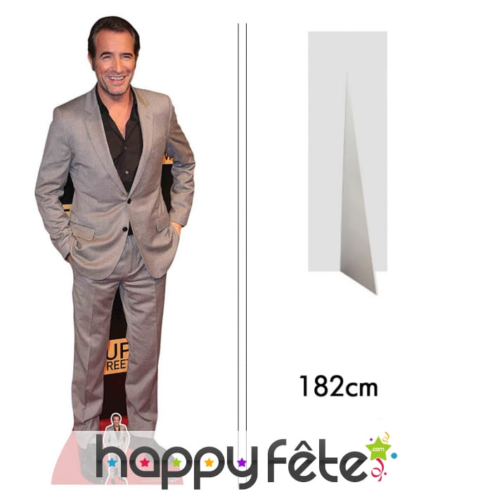 Silhouette de Jean Dujardin taille réelle