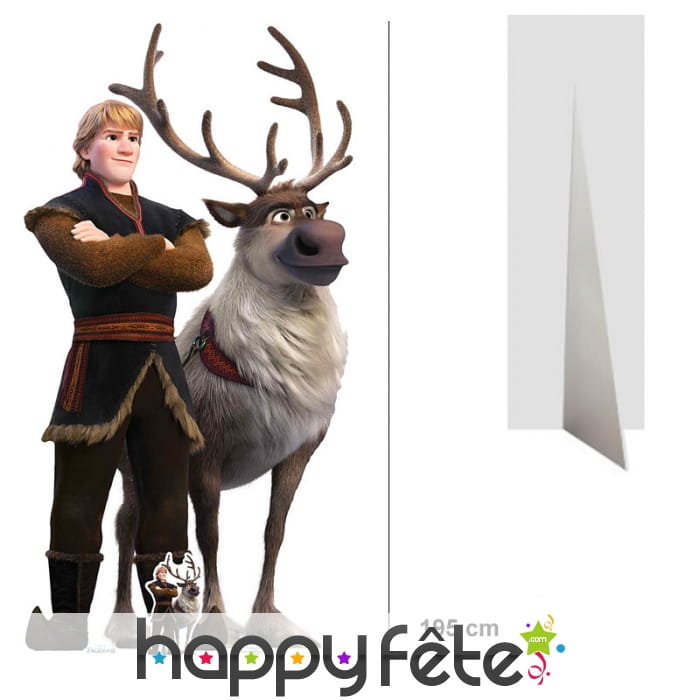 Silhouette de Kristoff et Sven taille réelle