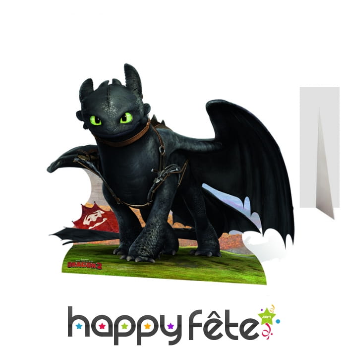 Silhouette de Krokmou dragon 2 en carton plat