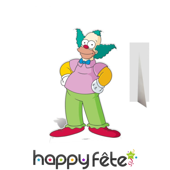 Silhouette de Krusty le clown en carton