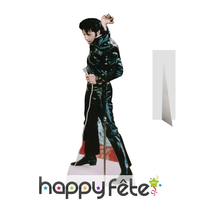 Silhouette du King en costume noir, taille réelle