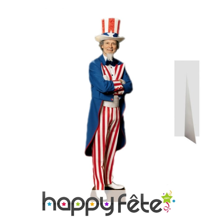 Silhouette de l'oncle Sam grandeur nature