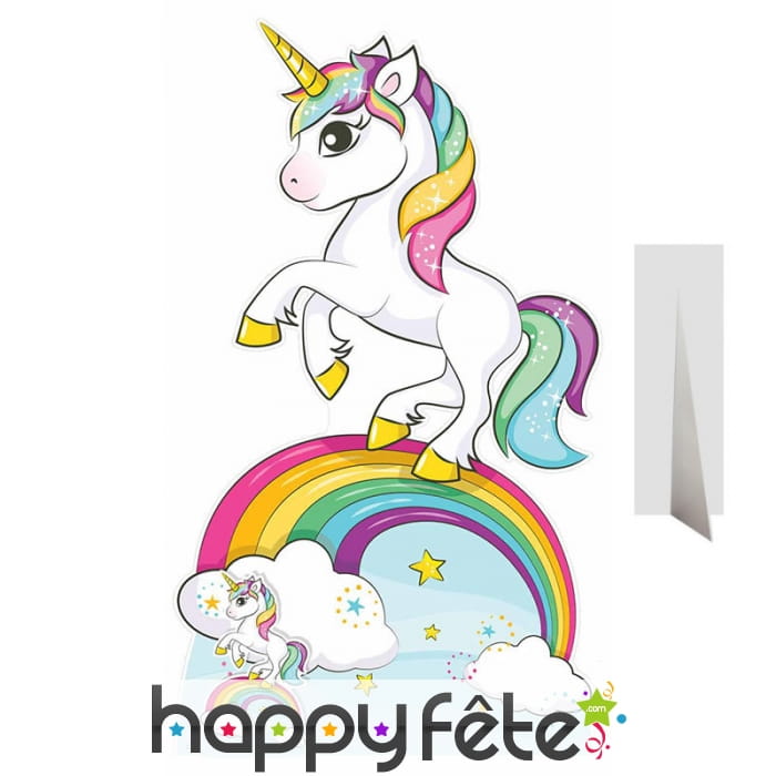 Silhouette de licorne en carton plat