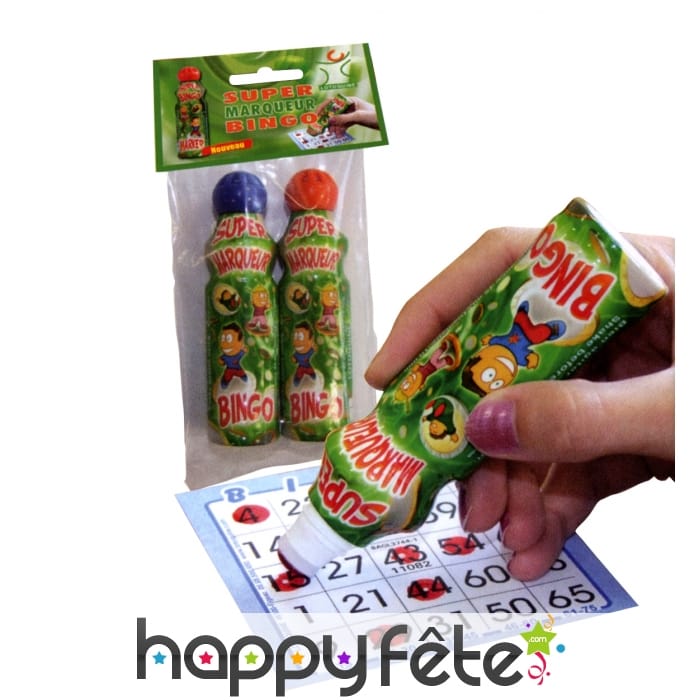 Sachet de marqueurs bingo