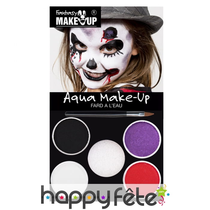 Set de maquillage halloween à l'eau pour enfant