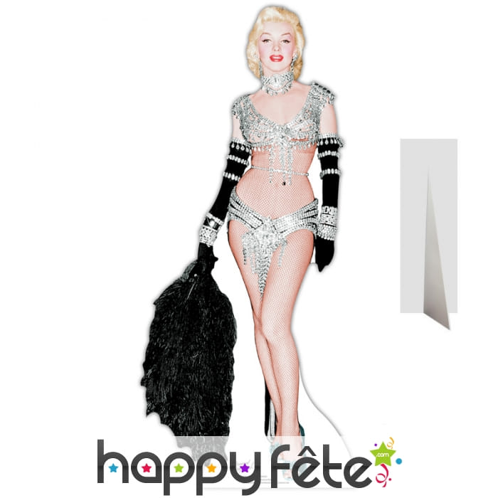 Silhouette de Marilyn Monroe sexy en strass