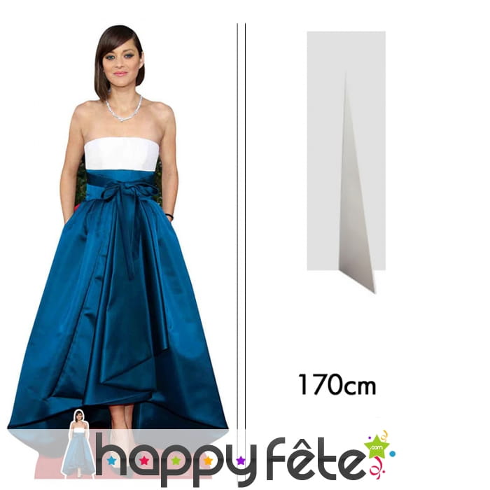 Silhouette de Marion Cotillard, taille réelle