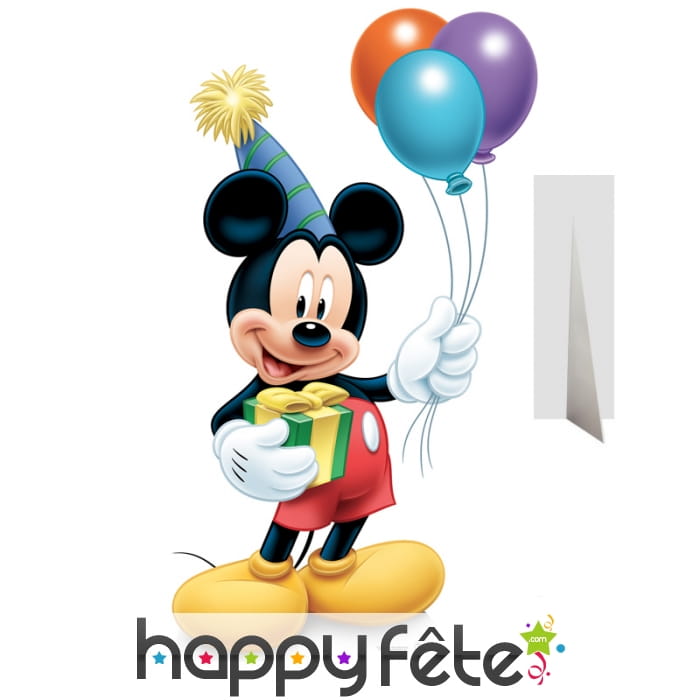 Silhouette de Mickey anniversaire en carton