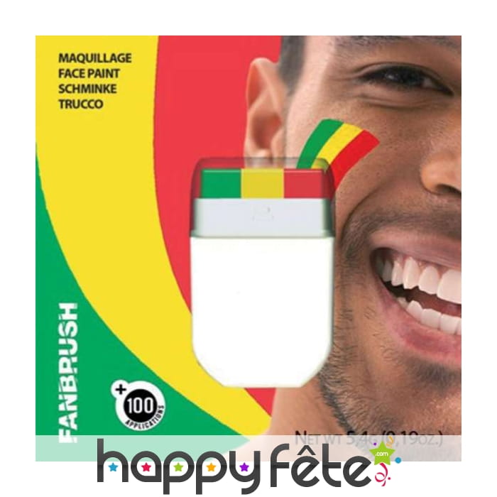 Stick de maquillage drapeau panafricain