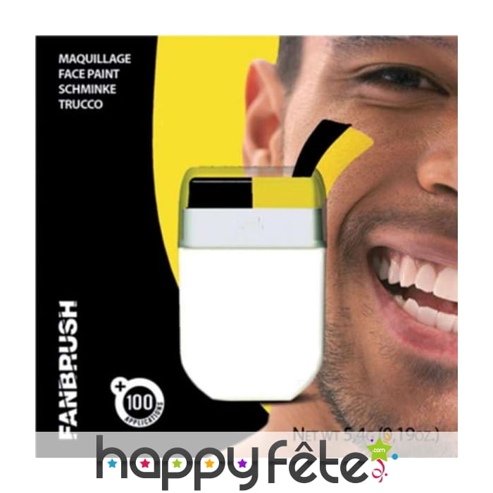 Stick de maquillage noir et jaune