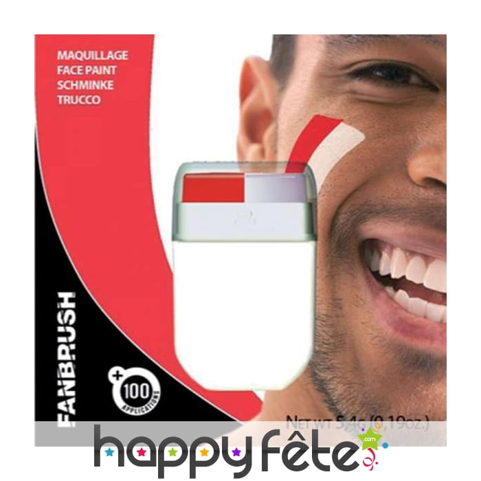 Stick de maquillage rouge et blanc